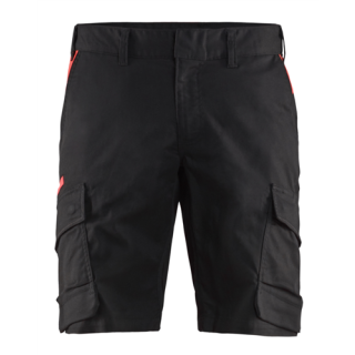 Blaklader - Ind. short stretch, Zwart/Rood, 50