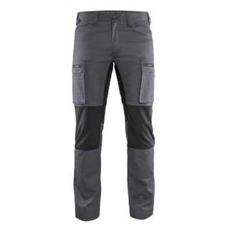 Blaklader - Service werkbroek stretch, M-Grijs/Zwart, 48