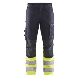 Blaklader - Werkbroek Inherent stretch, Marine/H-V Geel, 62