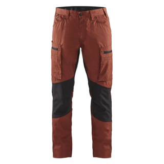Blaklader - Service werkbroek stretch, Rood/Zwart, 54