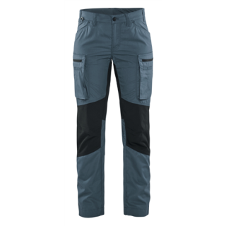 Blaklader - Dames werkbroek Stretch, Blauw/D-blauw, 34