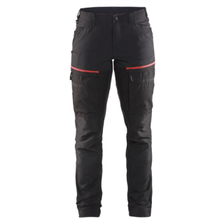 Blaklader - Dames werkbroek, Zwart/Rood, 48