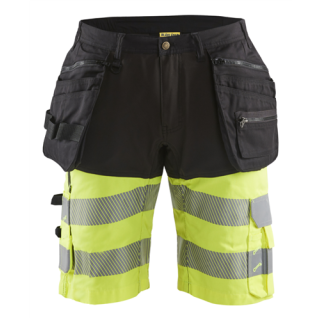 Blaklader - High-Vis short, Zwart/High Vis Geel, 50