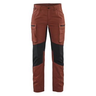 Blaklader - Dames Service werkbroek Stretch, Rood/Zwart, 30