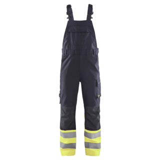 Blaklader - Bretelbroek Klasse 1, Marine/High-Vis Geel, 50