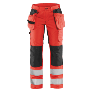 Blaklader - Dames werkbroek, High-Vis Rood/Zwart, 44