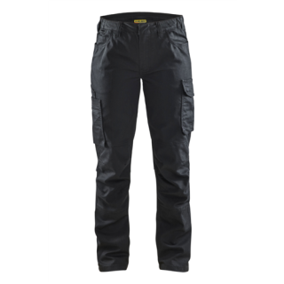 Blaklader - Dames Service werkbroek stretch, Zwart/Zwart, 46