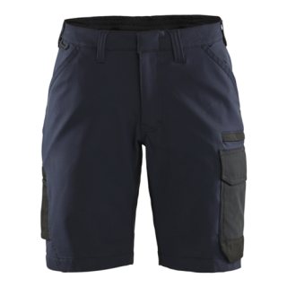 Blaklader - Dames service short stretch, M-blauw/Zwart, 34