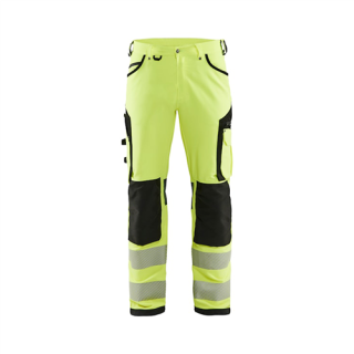 Blaklader - Werkbroek 4-weg stretch, High Vis Geel/Zwart, 64