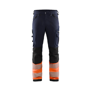 Blaklader - Werkbroek 4-weg stretch, M-blauw/Oranje, 46