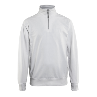 Blaklader - Sweatshirt + 1/2 rits, Wit, M