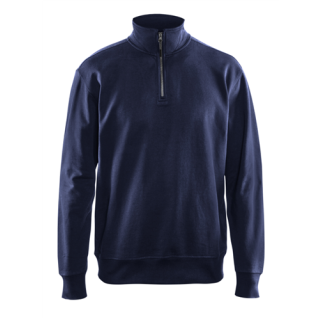 Blaklader - Sweatshirt + 1/2 rits, M-blauw, 4XL