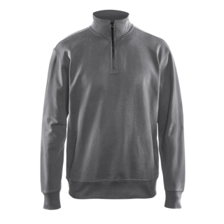 Blaklader - Sweatshirt + 1/2 rits, Grijs, XL