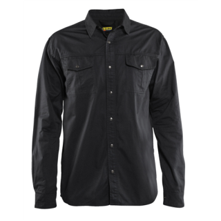 Blaklader - Overhemd Twill, Zwart, 3XL