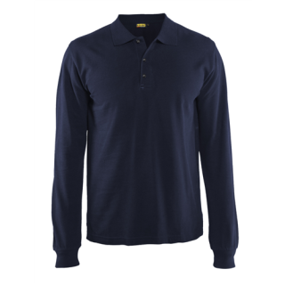 Blaklader - Poloshirt lange mouw, M-blauw, 3XL