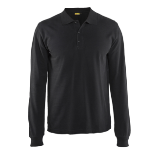 Blaklader - Poloshirt lange mouw, Zwart, 3XL
