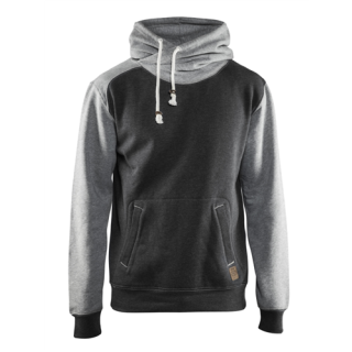 Blaklader - Hooded Sweatshirt, Zwart melange/Grijs, L