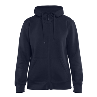 Blaklader - Dames hoodie + rits, M-blauw, XL