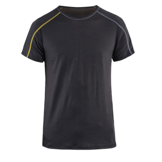 Blaklader - Xlight Onderhemd Korte mouw, D-Grijs/Geel, XL