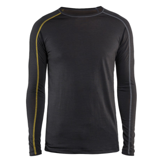 Blaklader - Xlight Onderhemd Lange mouw, D-Grijs/Geel, 4XL