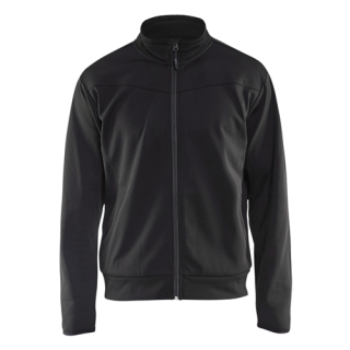 Blaklader - Service Sweatshirt + rits, Zwart/D-Grijs, 4XL