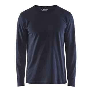 Blaklader - T-Shirt lange mouw, M-blauw, 4XL