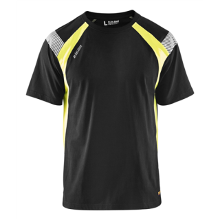 Blaklader - T-Shirt Visible, Zwart/High-Vis Geel, 3XL
