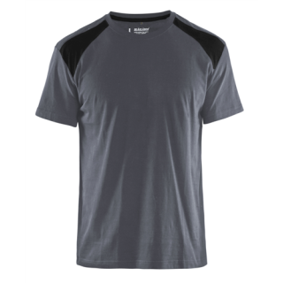 Blaklader - T-Shirt bicolour, Grijs/Zwart, XS