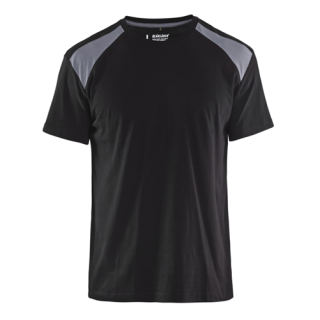 Blaklader - T-Shirt bicolour, Zwart/Grijs, XXL