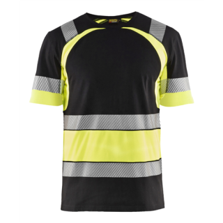 Blaklader - T-Shirt, Zwart/High-Vis Geel, S