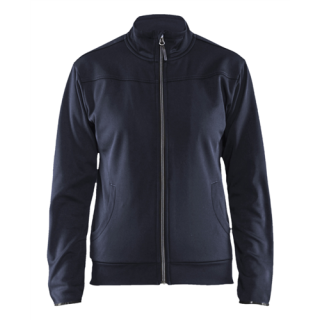 Blaklader - Dames sweatshirt + rits, M-blauw/Zwart, XXL