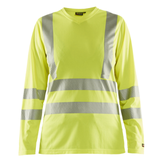 Blaklader - Dames T-Shirt lange mouw, High-Vis Geel, XS