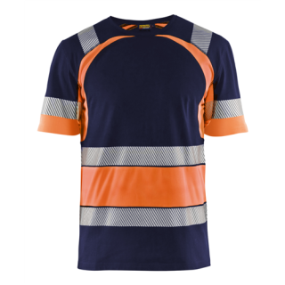 Blaklader - T-Shirt, M-blauw/Oranje, 4XL
