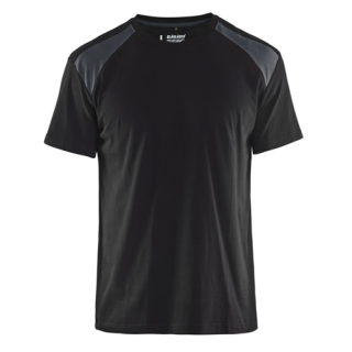 Blaklader - T-Shirt bicolour, Zwart/D-Grijs, XXL