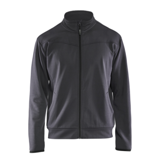 Blaklader - Service Sweatshirt + rits, M-Grijs/Zwart, M