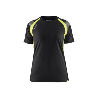 Blaklader - Dames T-Shirt Visible, Zwart/High-Vis Geel, S