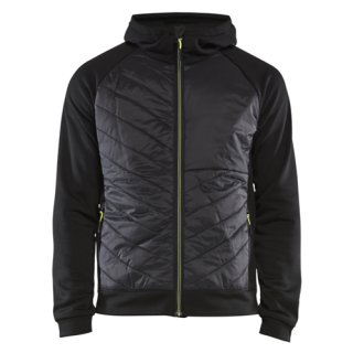 Blaklader - Hybride sweater, Zwart/High-Vis Geel, M