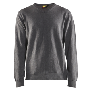 Blaklader - Gebreide pullover, Zwart Mêlee, XXL