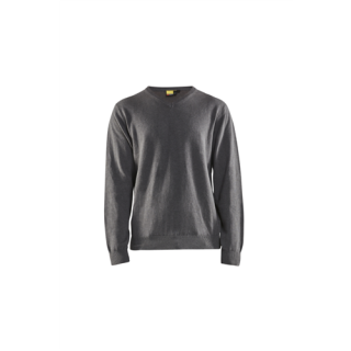 Blaklader - Gebreide pullover, Zwart Mêlee, XXL