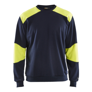 Blaklader - Sweatshirt, Marine/High-Vis Geel, S