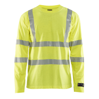 Blaklader - T-Shirt lange mouw, High-Vis Geel, XXL