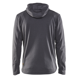 Blaklader - Hoodie + hele rits, Zwart Mêlee, XS