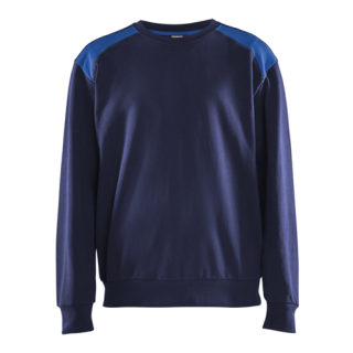 Blaklader - Sweatshirt bicolour, M-blauw/Korenblauw, 3XL