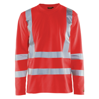 Blaklader - UV-T-Shirt lange mouw, High-Vis Rood, 3XL