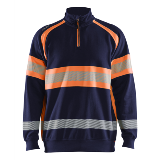Blaklader - High-Vis Sweater, M-blauw/Oranje, S