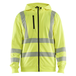 Blaklader - High-Vis Hoodie + rits, High-Vis Geel, M