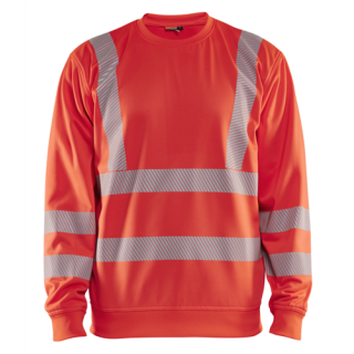 Blaklader - High-Vis Sweatshirt, High-Vis Rood, S