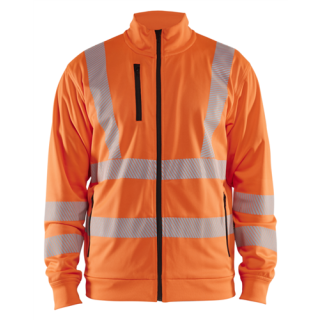 Blaklader - High-Vis Sweatshirt + rits, High-Vis Oranje, 4XL