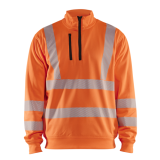 Blaklader - High-Vis Sweatshirt 1/2 rits, H-V Oranje, S