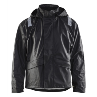 Blaklader - Regenjas High-Vis level 2, Zwart, XL